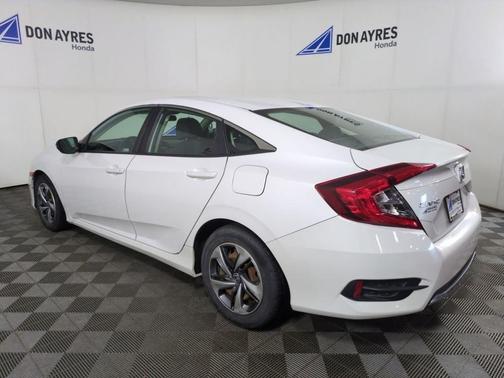 White 2019 Honda Civic LX