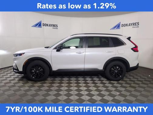 Platinum White 2025 Honda CR-V Hybrid Sport