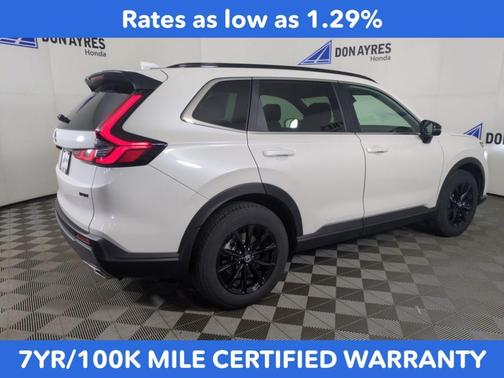 Platinum White 2025 Honda CR-V Hybrid Sport