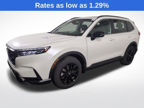 Platinum White 2025 Honda CR-V Hybrid Sport