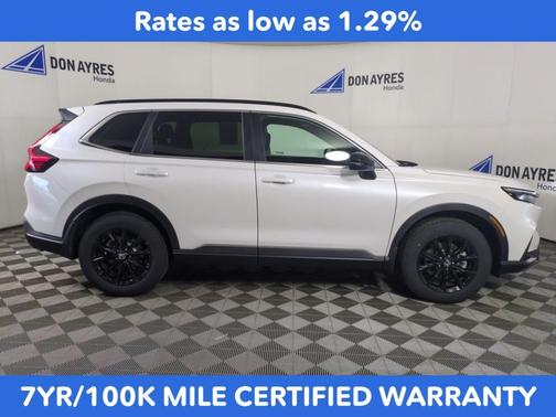 Platinum White 2025 Honda CR-V Hybrid Sport