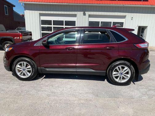 Burgundy 2018 Ford Edge SEL