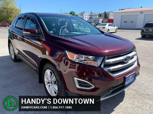 Burgundy 2018 Ford Edge SEL
