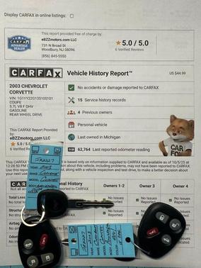 2003 Chevrolet Corvette Base