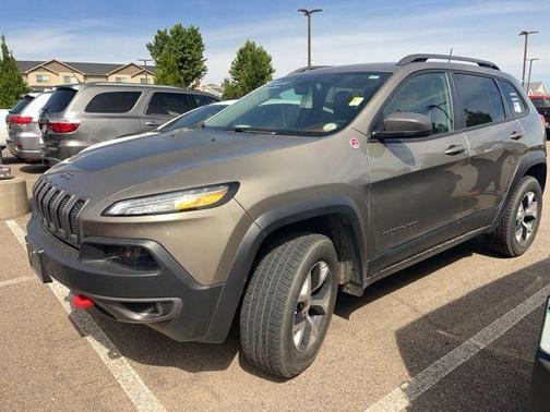 Light Brownstone Pearlcoat 2017 Jeep Cherokee Trailhawk