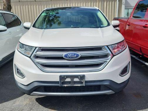 White Platinum Clearcoat Metallic 2015 Ford Edge SEL