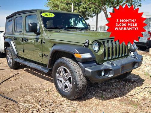 Sarge Green Clearcoat 2022 Jeep Wrangler Unlimited Sport