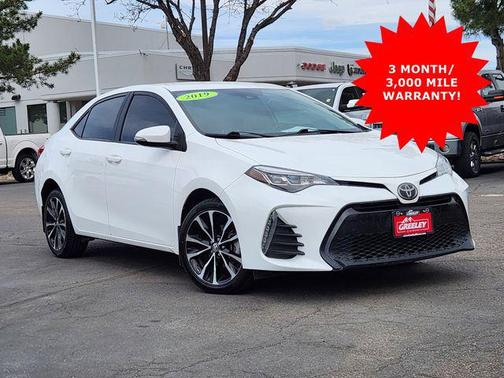 Super White 2019 Toyota Corolla SE