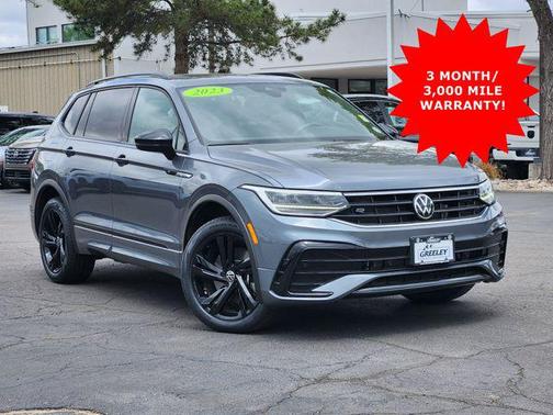 Platinum Gray Metallic 2023 Volkswagen Tiguan 2.0T SE R-Line Black