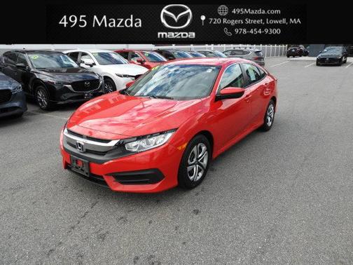 Red 2017 Honda Civic LX