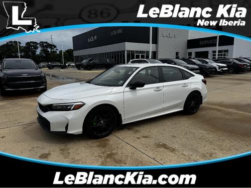 Platinum White Pearl 2025 Honda Civic Sport