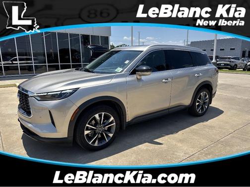 Warm Titanium 2023 INFINITI QX60 Luxe