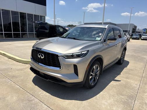 Warm Titanium 2023 INFINITI QX60 Luxe