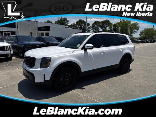Glacial White Pearl 2024 Kia Telluride EX X-Line