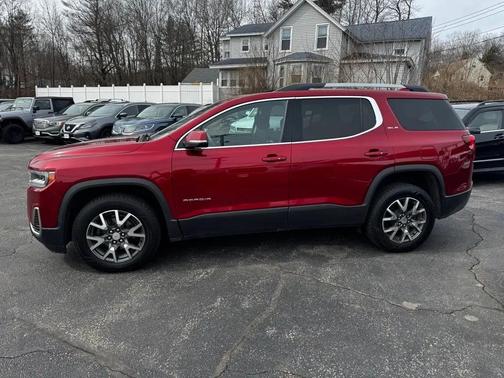 Red 2021 GMC Acadia AWD SLE