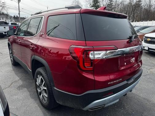 Red 2021 GMC Acadia AWD SLE