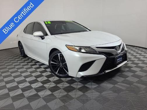 White 2018 Toyota Camry XSE