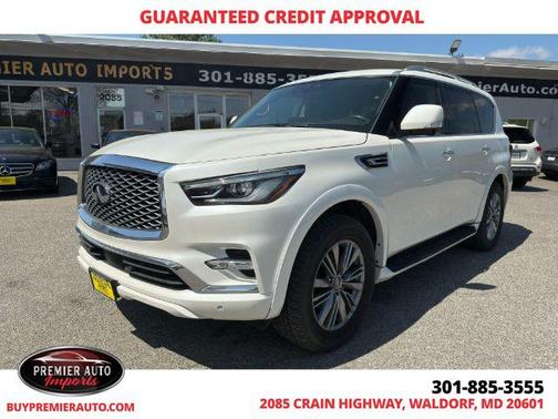 Moonstone White 2024 INFINITI QX80 Luxe