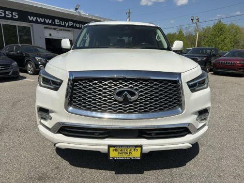 Moonstone White 2024 INFINITI QX80 Luxe