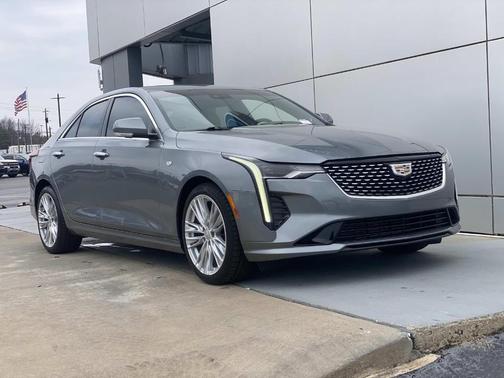 Gray 2021 Cadillac CT4 Premium Luxury Sedan