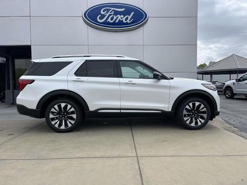 White 2026 Ford Explorer Platinum