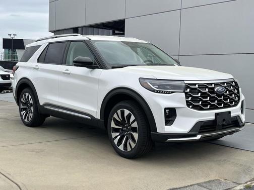 White 2026 Ford Explorer Platinum