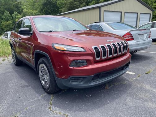 Red 2017 Jeep Cherokee Sport