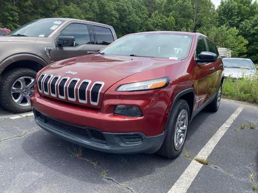Red 2017 Jeep Cherokee Sport