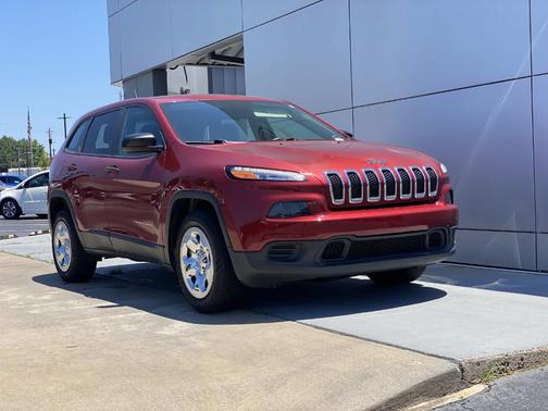 Red 2017 Jeep Cherokee Sport
