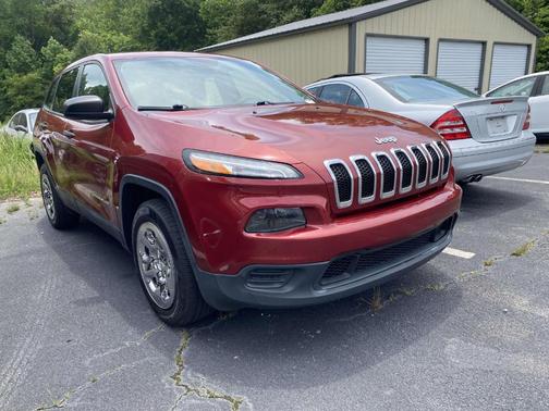 Red 2017 Jeep Cherokee Sport