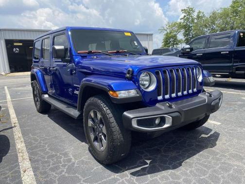 Blue 2018 Jeep Wrangler Unlimited Sahara