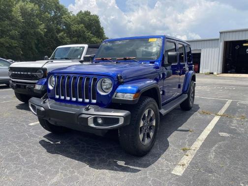 Blue 2018 Jeep Wrangler Unlimited Sahara