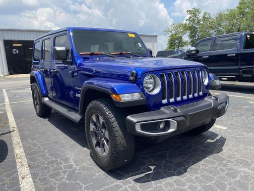 Blue 2018 Jeep Wrangler Unlimited Sahara