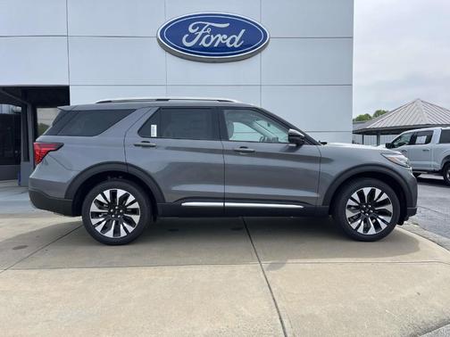 Gray 2026 Ford Explorer Platinum
