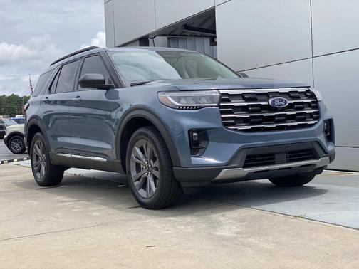 Blue 2025 Ford Explorer Active