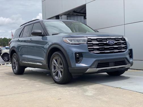 Blue 2025 Ford Explorer Active