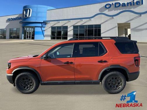 Sunset Orange 2026 Honda Passport AWD TrailSport Elite Blackout