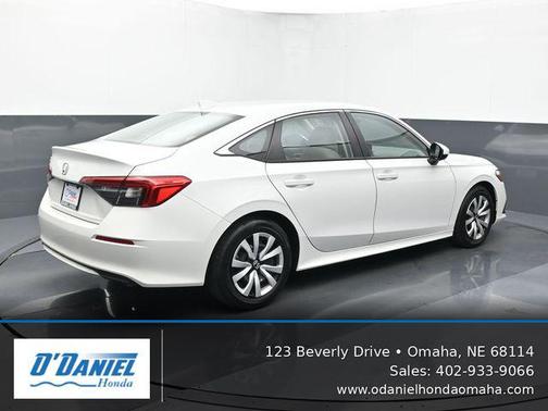 Platinum White Pearl 2023 Honda Civic LX