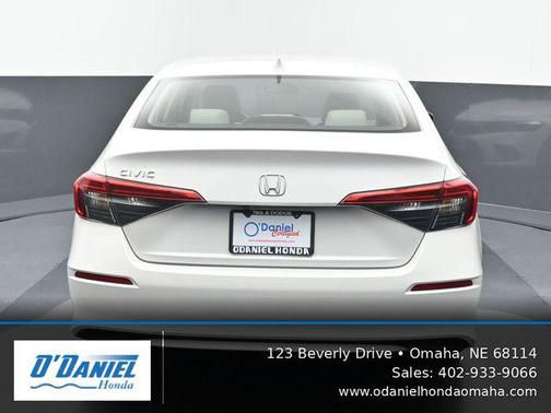 Platinum White Pearl 2023 Honda Civic LX