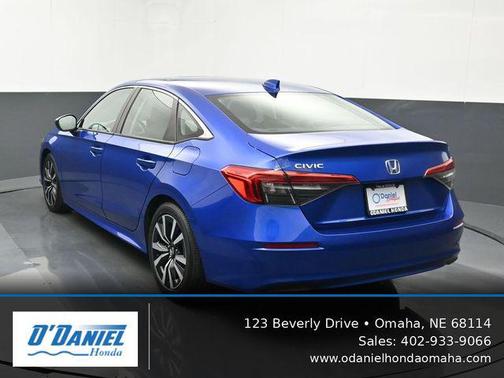 Aegean Blue Metallic 2024 Honda Civic EX
