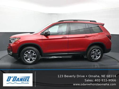 Radiant Red Metallic II 2023 Honda Passport AWD TrailSport