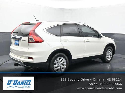White 2015 Honda CR-V EX-L