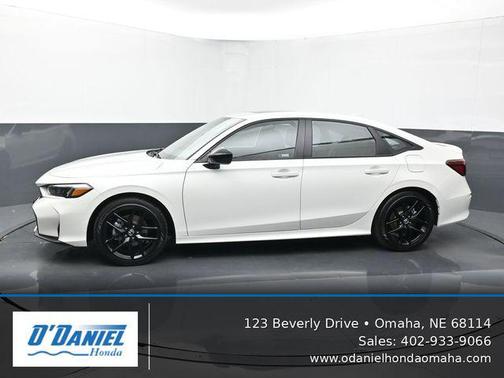 Platinum White Pearl 2026 Honda Civic Hybrid Sport