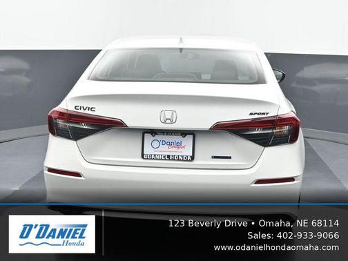 Platinum White Pearl 2026 Honda Civic Hybrid Sport