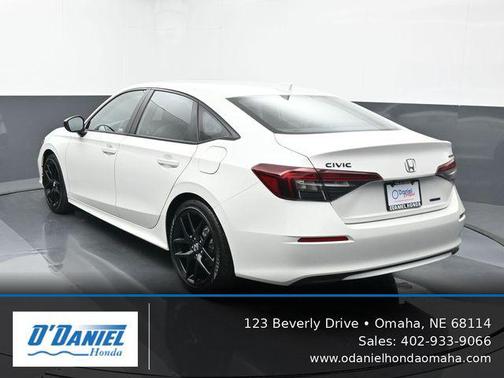 Platinum White Pearl 2026 Honda Civic Hybrid Sport