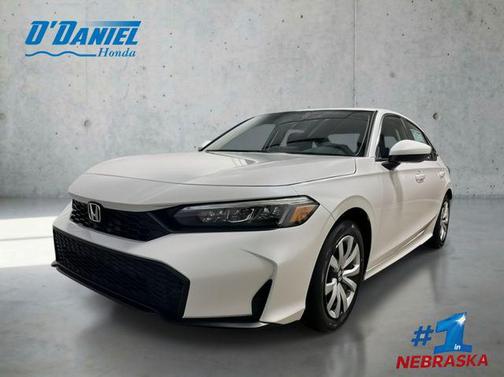 Platinum White Pearl 2026 Honda Civic LX