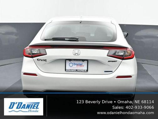 Platinum White Pearl 2026 Honda Civic Hybrid Sport