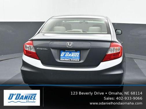 Gray 2012 Honda Civic LX