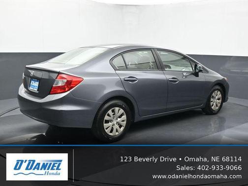 Gray 2012 Honda Civic LX