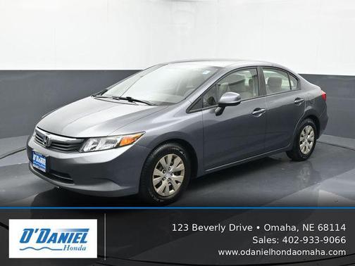 Gray 2012 Honda Civic LX